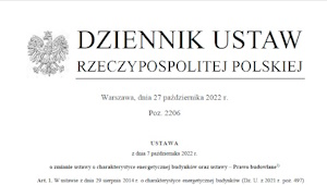 Ustawa o zmianie charakterystyki